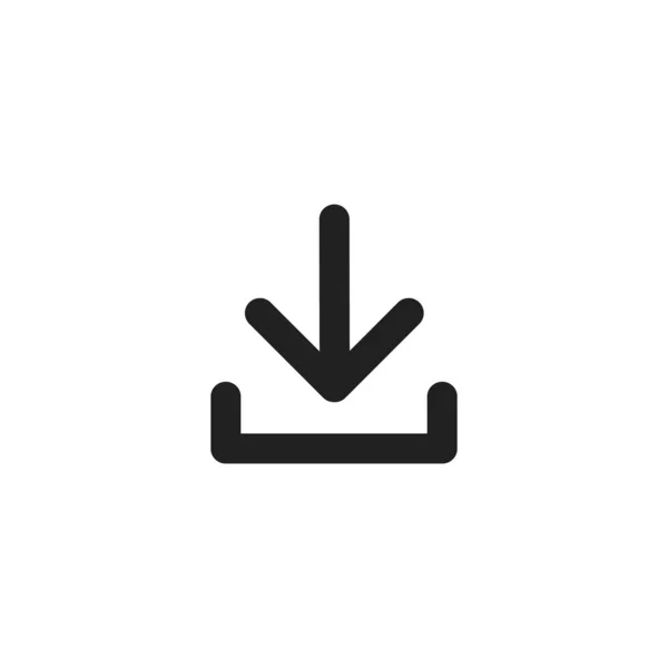 Töltse Vektor Ikon Telepítse Szimbólum Modern Lapos Illusztráció Honlap Vagy — Stock Vector