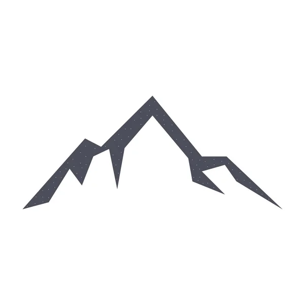 Illustration Logo Mountain Flat Symbole Avantage Vectoriel Isolé Sur Blanc — Image vectorielle