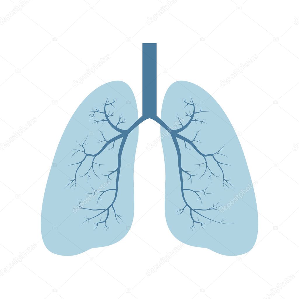 Lungs symbol. Lung cancer (asthma, tuberculosis, pneumonia). World Tuberculosis Day. World Pneumonia Day. Health care