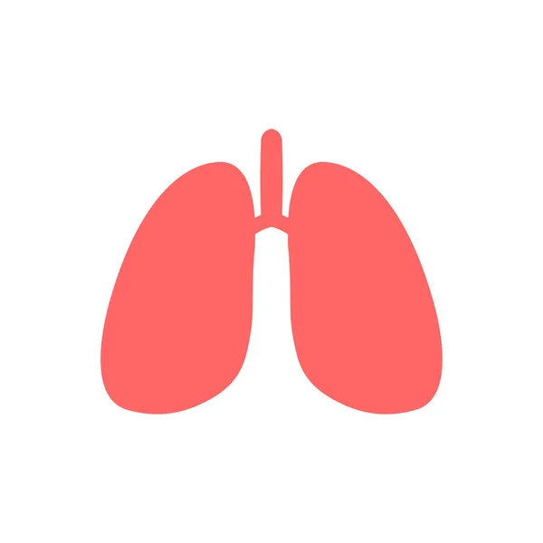 Símbolo Dos Pulmões Cancro Pulmão Asma Tuberculose Pneumonia Dia Mundial — Vetor de Stock