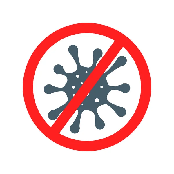Virus Symbol Hazard Vector Illustration Attention Sign Corona Virus Cure — Stock Vector