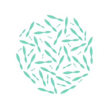 Probiyotik vektör simgesi. İnsan sağlığı için iyi bakteri ve mikroorganizmalar. Mikroskobik probiyotikler, beyaza izole edilmiş iyi bakteriyel bitki örtüsü.