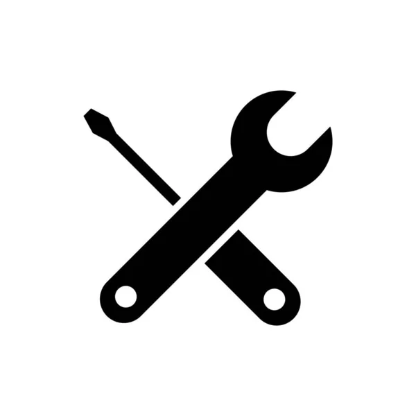 Tools Icon Trendigen Flachen Stil Isoliert Auf Weißem Hintergrund Reparatur — Stockvektor