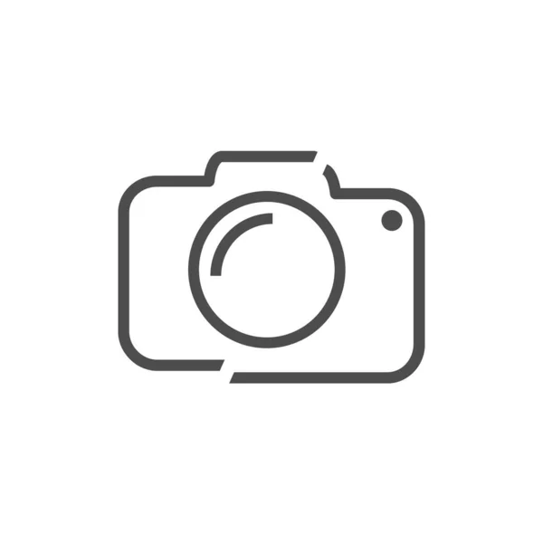 Plantilla Icono Logotipo Fotografía Cámara Pixel Arte Logotipo Cámara Aislado — Vector de stock