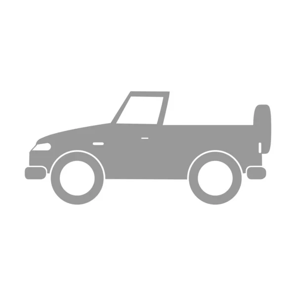 Икона Автомобиля Плоском Модном Стиле Векторная Иллюстрация Транспортного Символа Изолирована — стоковый вектор