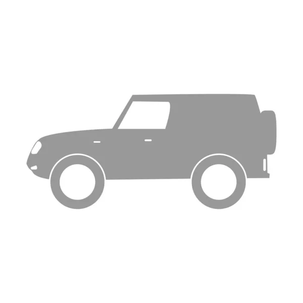 Ikon Mobil Dengan Gaya Trendi Datar Gambar Vektor Simbol Transportasi - Stok Vektor