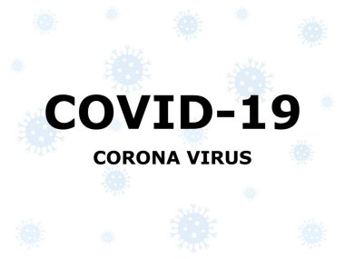 Coronavirus banner arka plan vektör çizimi. Virüs kavramını durdur. Tehlikeli dünya salgını. 