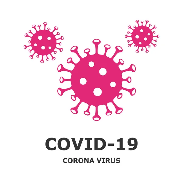 Coronavirus Icon Dangerous Pandemic Epidemic Vector Illustration Isolated White Background — Stock Vector