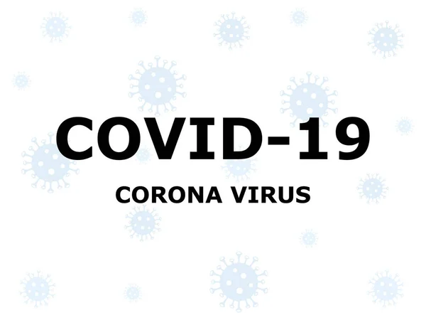 Coronavirus Banner Background Vector Illustration Stop Virus Concept Dangerous World — Stock Vector