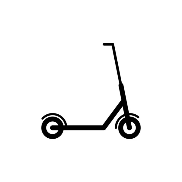 Icono Scooter Gráfico Eléctrico Aislado Blanco Ilustración Vectorial Del Transporte — Archivo Imágenes Vectoriales