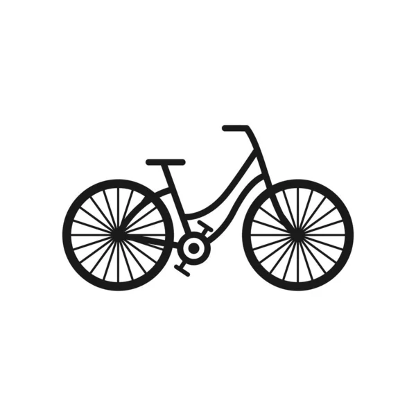 Wektor Ikony Roweru Logo Rowerowe Płaska Ilustracja Izolowana Białym Tle — Wektor stockowy