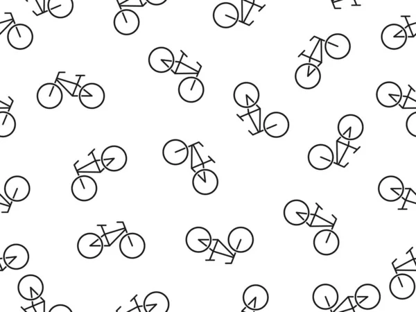 Fahrrad Symbol Radfahren Illustration Nahtlose Muster Hintergrund Fahrrad Vektorillustration — Stockvektor