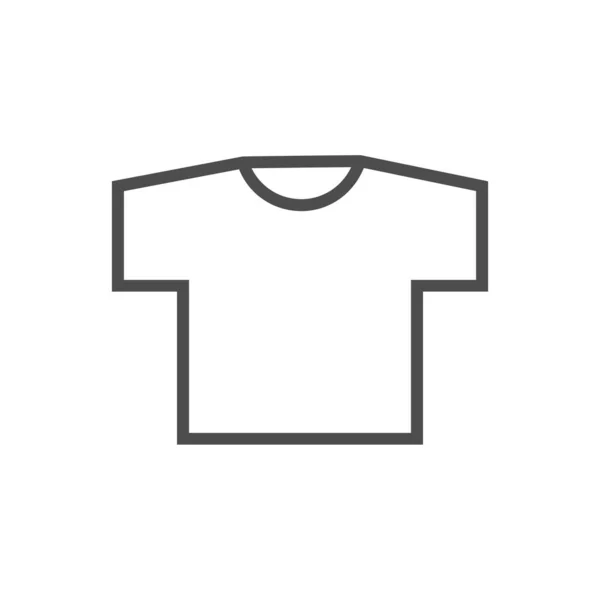 Ícone Camiseta Isolado Branco — Vetor de Stock