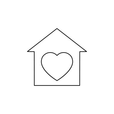 Gönüllü merkez vektör çizimi beyaz arkaplanda izole edildi. Kalbin burada. Sadaka, bağış simgesi.