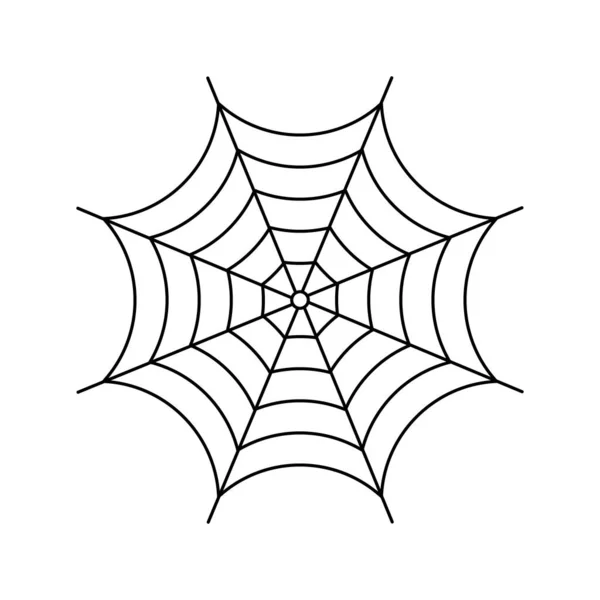 Cobwebベクトルイラスト 白い背景に隔離されたクモの巣のシンボル — ストックベクタ