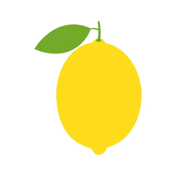 Lemon Symbol Vektor Illustration Isoliert Auf Weißem Hintergrund — Stockvektor