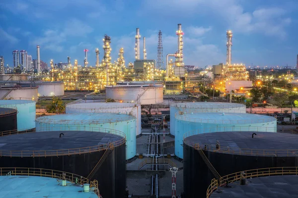 Olja och gas raffinaderi faktor — Stockfoto