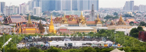 Sanam Luang z tłumu — Zdjęcie stockowe