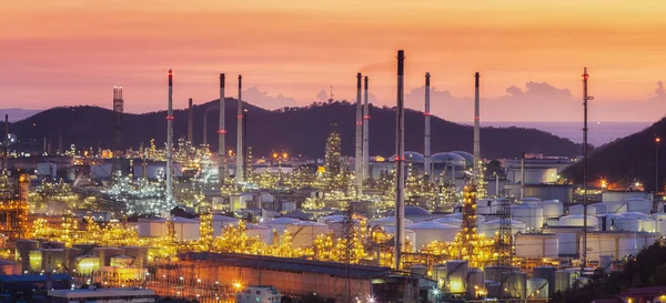 Powierzchnia fabryki Laem Chabang ropy naftowej rafinerii — Zdjęcie stockowe