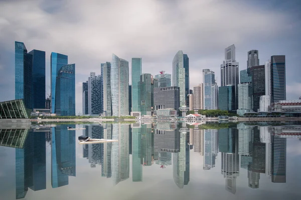 Panoramę Singapuru. Dzielnicy biznesowej Singapuru — Zdjęcie stockowe