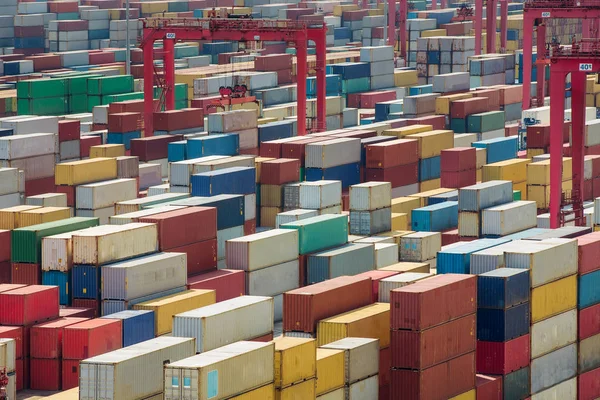 Shanghai harber kontejner box — Stock fotografie