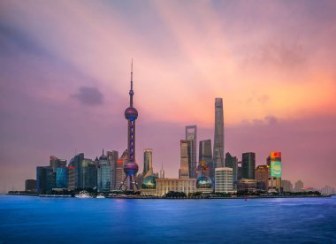 Shanghai, Çin şehir manzarası 