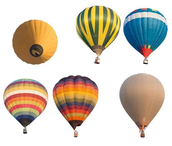 Grup sıcak balon renk izole — Stok fotoğraf
