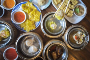 Çince sabah zamanında dimsum