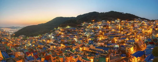 Panorama Fotoğraf Gamcheon Köyü Busan City Güney Kore — Stok fotoğraf
