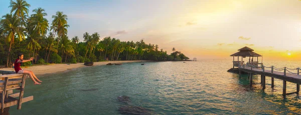 タイ旅行 ビーチ リゾート タイのこのイメージの使用でクード島 — ストック写真