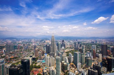 Kuala lumpur şehir Üstten Görünüm 