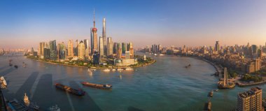 Cityscape Shanghai şehir