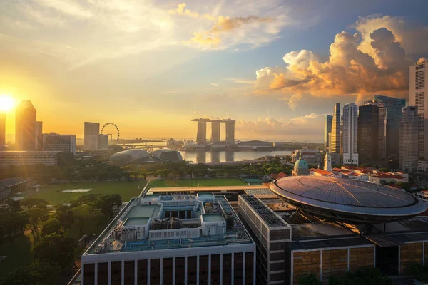 Stadtbild von Singapore City — Stockfoto