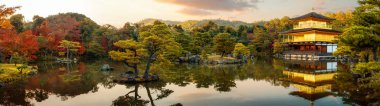 Kinkakuji Kalesi için Panorama fotoğrafı
