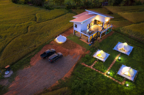 Countryside homestay in rice farm in Pua District