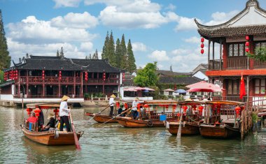 Shanghai Zhujiajiao kasaba 