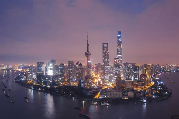 Night Cityscape of Shanghai — Stock Photo, Image