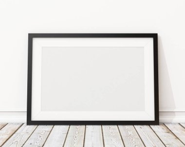 poster çerçevesi hipster iç arka plan, 3d render, 3d çizim kadar alay