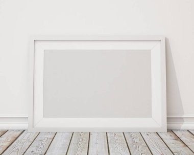 poster çerçevesi hipster iç arka plan, 3d render, 3d çizim kadar alay