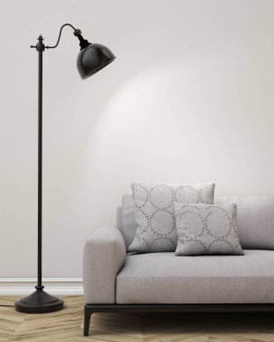 poster çerçevesi hipster iç arka plan, İskandinav tarzı, 3d render kadar alay