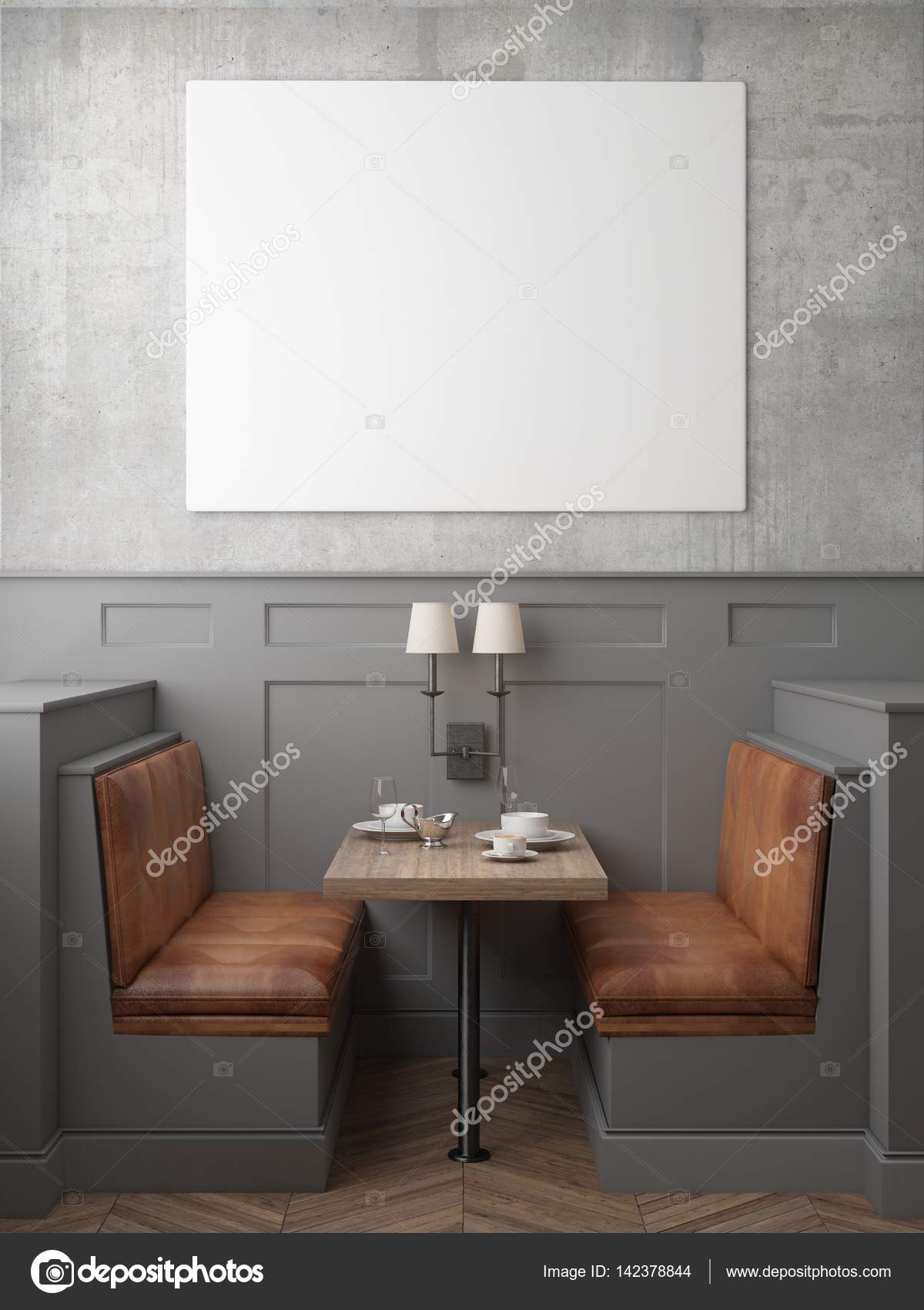mock up posters with retro hipster cafe restaurant interior mock up posters with retro hipster cafe restaurant interior
