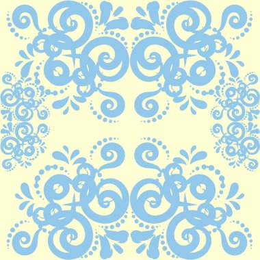 Mandala deseni ile sorunsuz soyut çiçek desenli