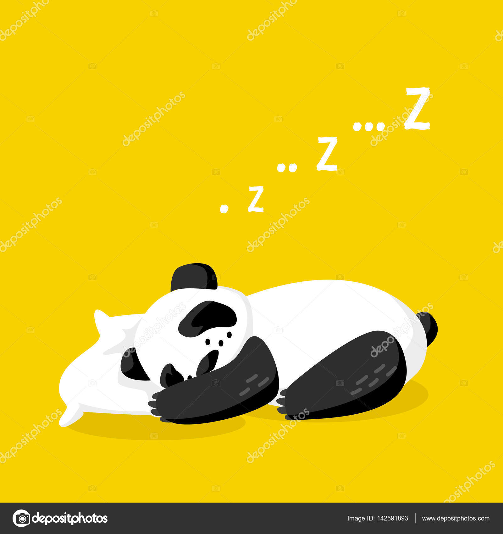 Cartoon sleeping panda on the pillow. Good night. Vector illustration. Stock Vector Image by ©yanabear #142591893 Cartoon sleeping panda on the pillow. Good night. Vector illustration. Stock Vector Image by ©yanabear #142591893