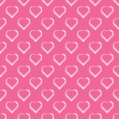 Kalpler Valentin'ın gün Seamless Modeli seviyorum.