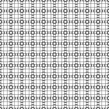 Vektör seamless modeli, geometrik siyah ve beyaz arka plan