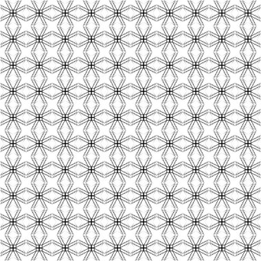 Yuvarlak geometrik seamless modeli. Retro şık daire ve rhombus doku.