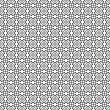 Soyut siyah beyaz sorunsuz doku. Dizayn Tekstil, arka planlar için şablon