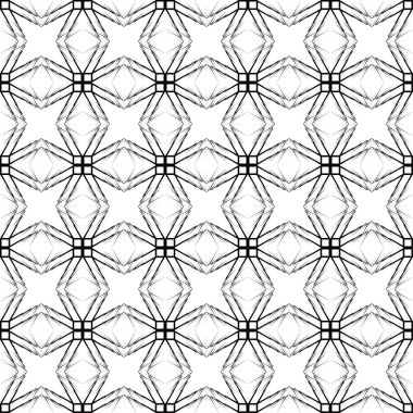 Siyah ve beyaz çizgili geometrik seamless modeli. Arka plan.