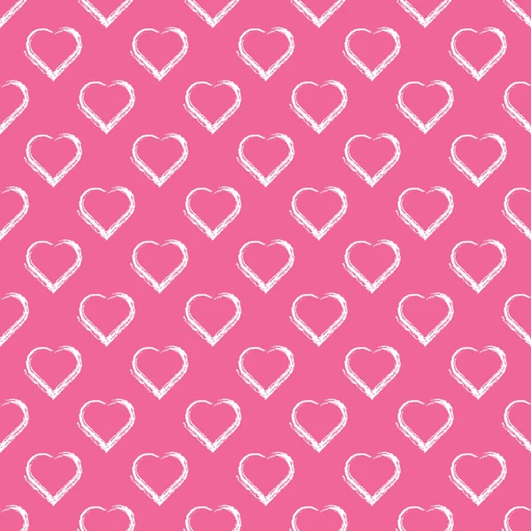 Love hearts Valentin's Day Seamless Pattern. — Stock Vector