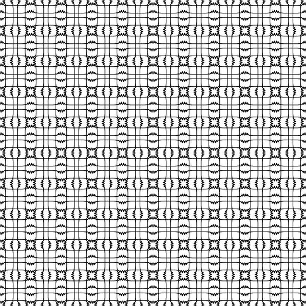 Black and white geometric seamless pattern, abstract background. — Stock Vector